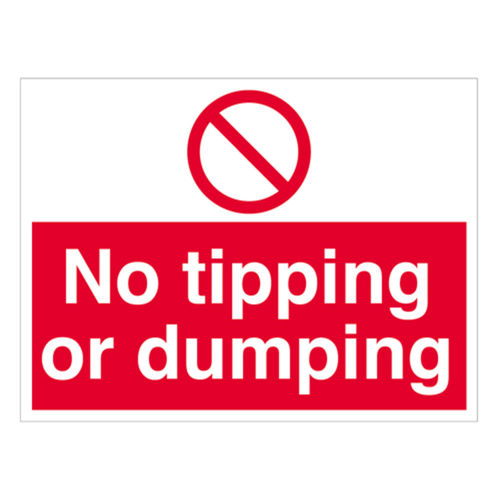 No Tipping or Dumping Sign (10094V)